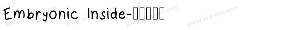Embryonic Inside字体转换